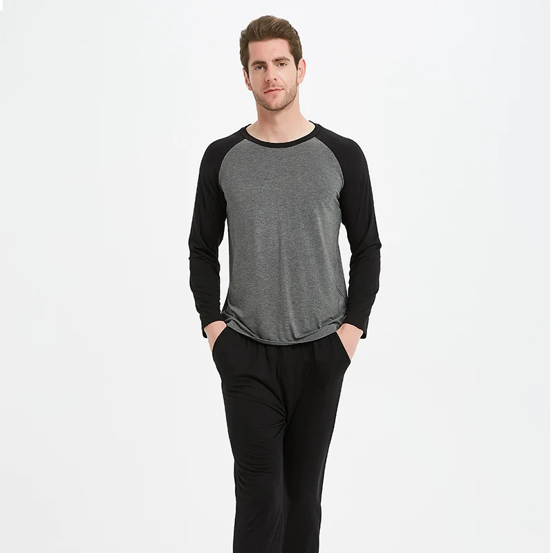 Мужские пижамные комплекты из модала мужские пижамы одежда для сна мужской