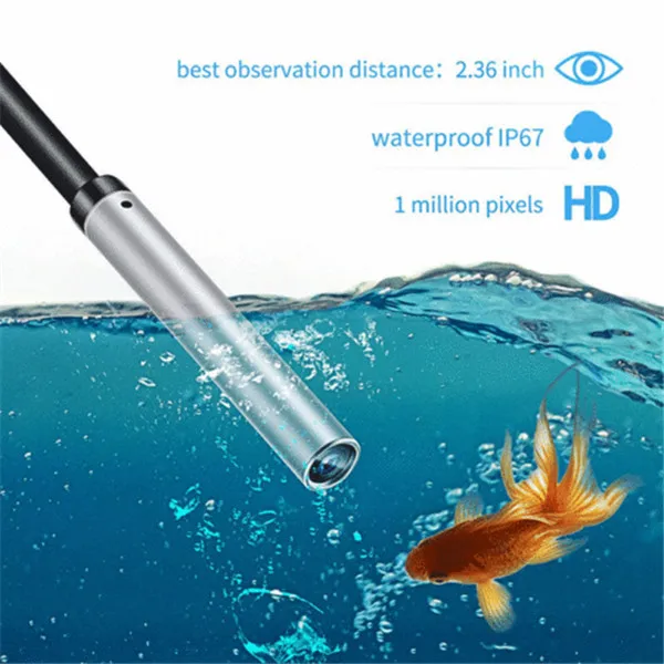 HD Водонепроницаемый WiFi эндоскоп осмотр 6 LED камера для iPhone Android ПК iPad |