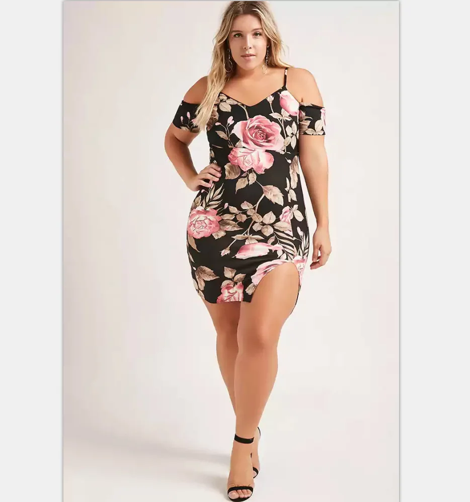 Большие размеры 4XL весенне летние платья женское платье больших размеров