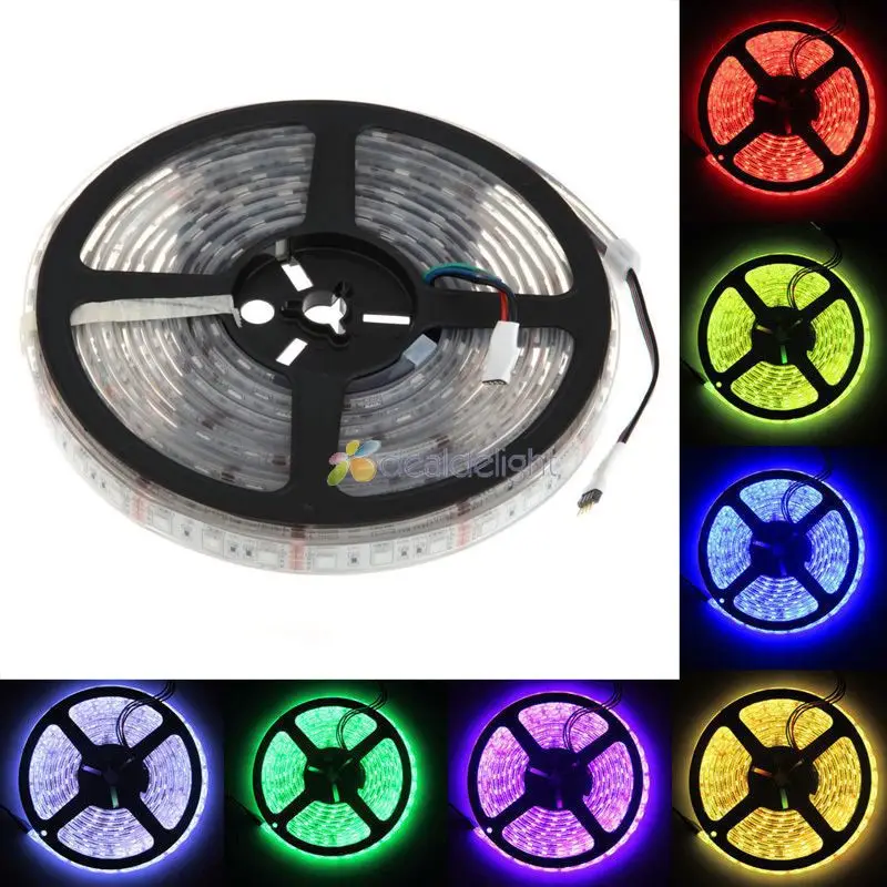 20M 4x 5M IP68 Underwater Waterproof 5050 SMD 60LED/M 300LEDs RGB Color Flexible LED Strip For swimming pool diy