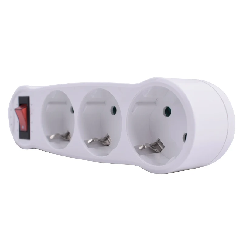 Coswall штепсельная вилка Европейского типа 1 в 3 розетки европейского стандарта