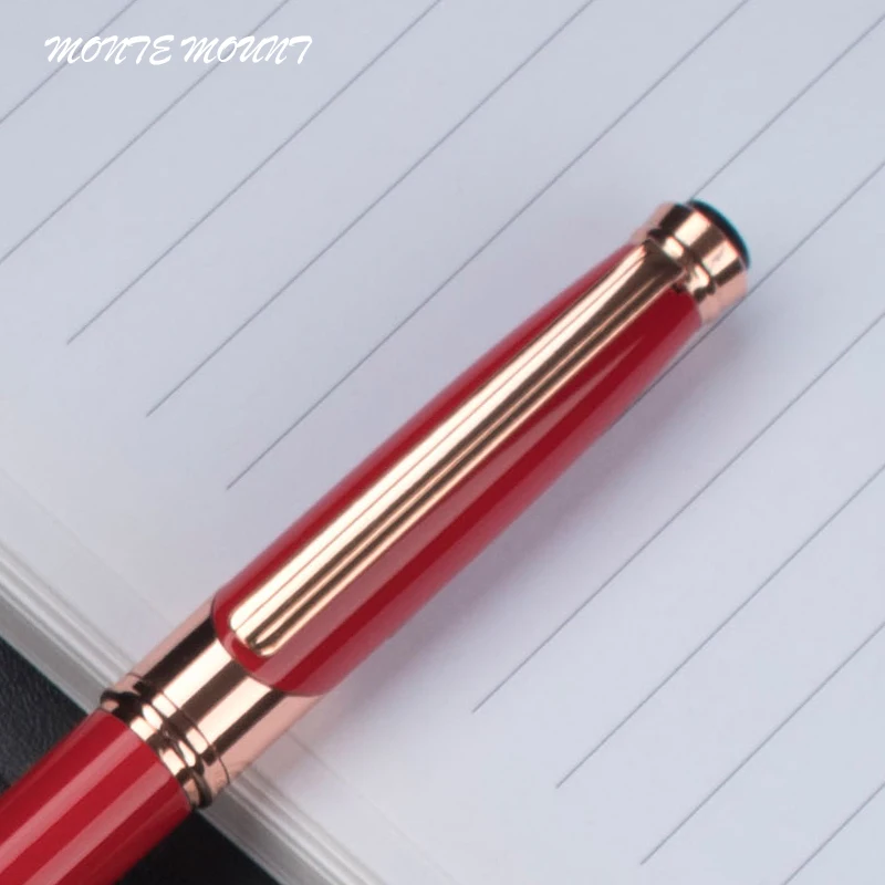 1 шт./лот гладкие черные чернила для ручки с роллерболом красного розового золота