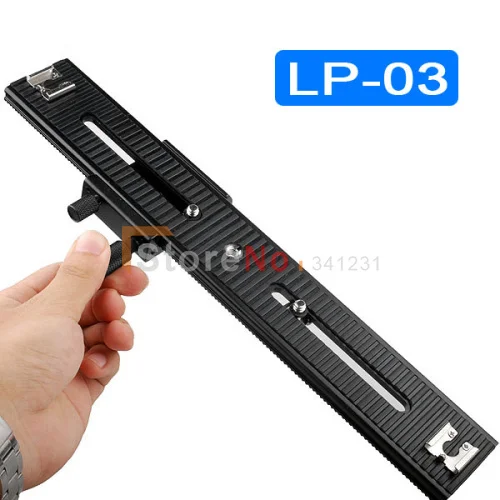 LP-03 двухсторонний Макросъемка фокус 250 мм передвижная головка штатива для камеры