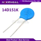 10 шт. 151K пьезорезистор 14D151K 150 в Варистор Резистор