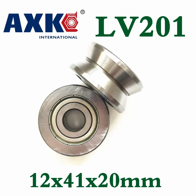 

Free Shipping Lv201 V Groove Deep Groove Ball Bearing 12x41x20mm Traces Walking Guide Rail Bearings Abec3
