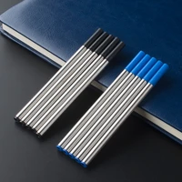 luxury quality 5pcs black for blue ink refill rollerball pen new office 0 5mm nib suitable for many types of size 111mm