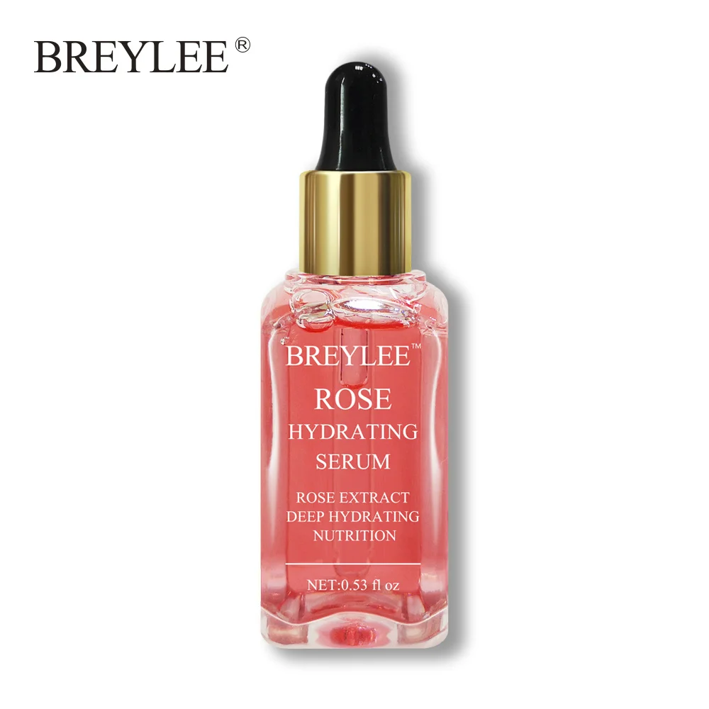 1pc Rose nourishing BREYLEE 5 стилей сыворотка чистая Гиалуроновая кислота/чистая Роза/Витамин C/укрепляющая подтяжка/восстанавливающая сыворотка для ухода за кожей лица и глаз - Вес нетто: 1pc Rose nourishing