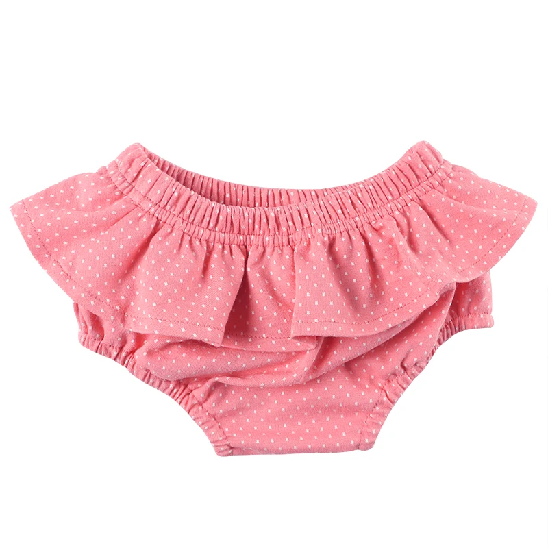 Kaiya Angel/шаровары для новорожденных; однотонные шорты в белый горошек с оборками; модная летняя одежда для маленьких девочек;