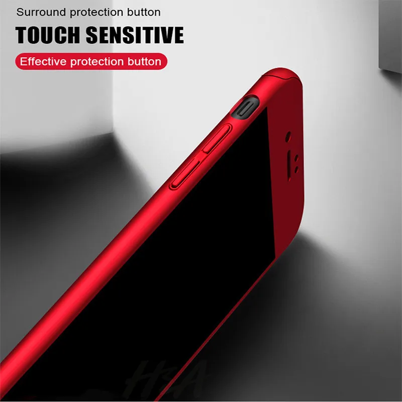 Meizu M6 M5 note M3 M6S полное покрытие 360 градусов Роскошный Матовый Жесткий пластик чехол