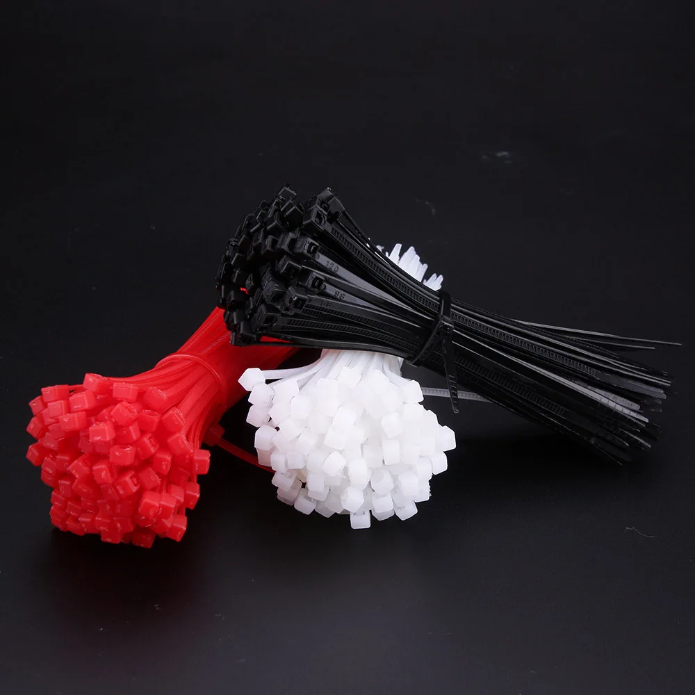 100 шт. нейлоновый кабель самоблокирующийся пластиковый провод на молнии стяжки