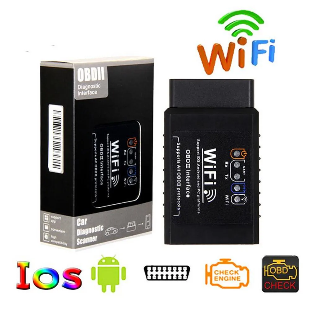 Wifi327 Wifi OBDII ELM327 WiFi беспроводной OBD2 Диагностический интерфейс кодовый сканер ELM 327