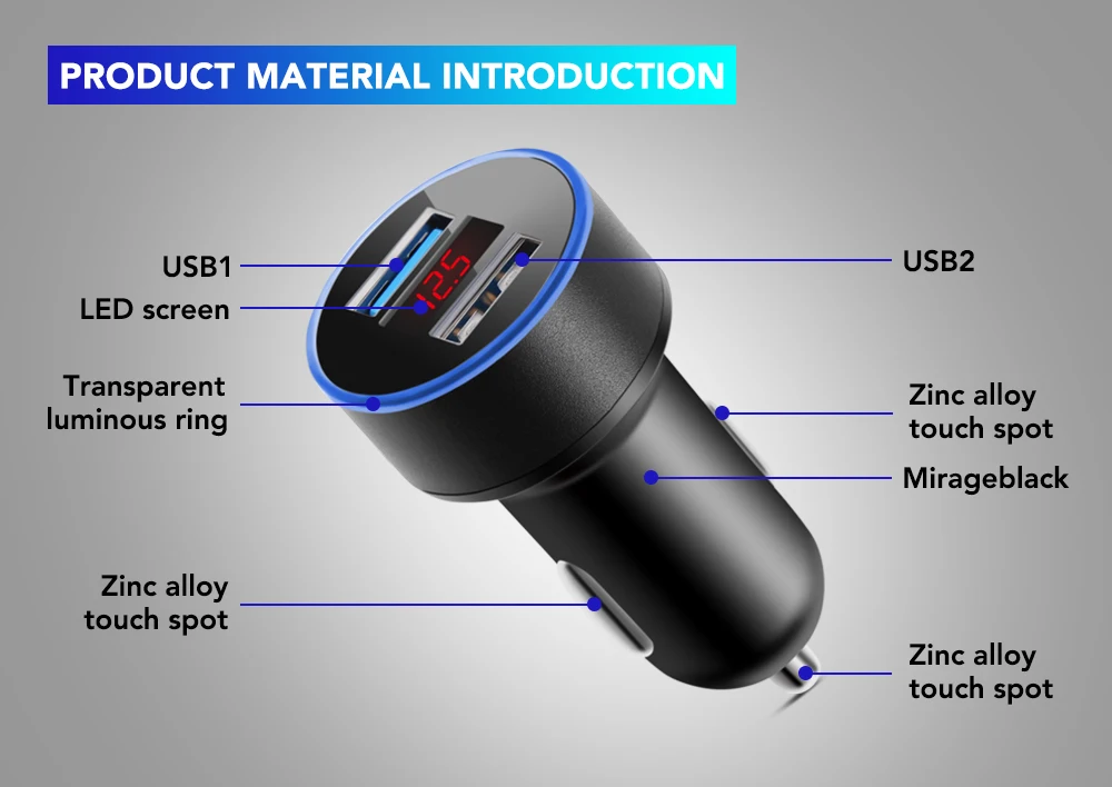 Мини USB Автомобильное зарядное устройство адаптер 3.1A для Ford Focus 3 Fiesta VW Passat B6 B7 B8 Toyota Avensis chr auris Skoda Rapid Fabia octavia
