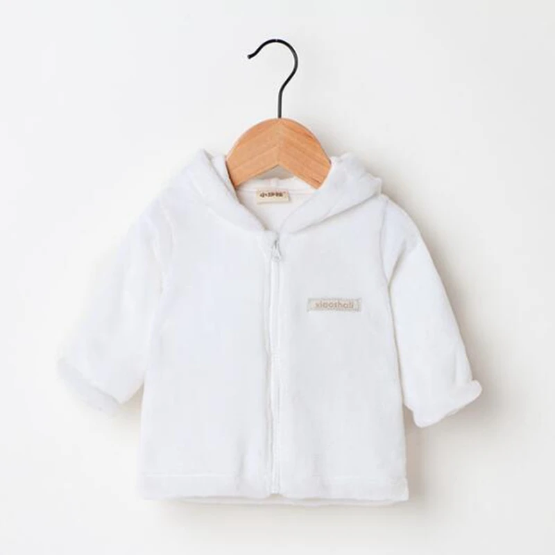 Children's coat 2018 autumn kids plush jacket cute sports cardigan baby clothes Warm boy girl woolen |