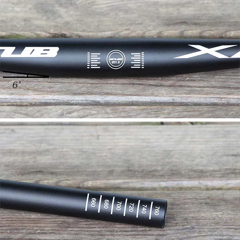Алюминиевый сплав MTB Руль прямой руль для велосипеда удлиненный 6 градусов велосипед стояк плоский руль 31,8*720 мм/780 мм 350 г