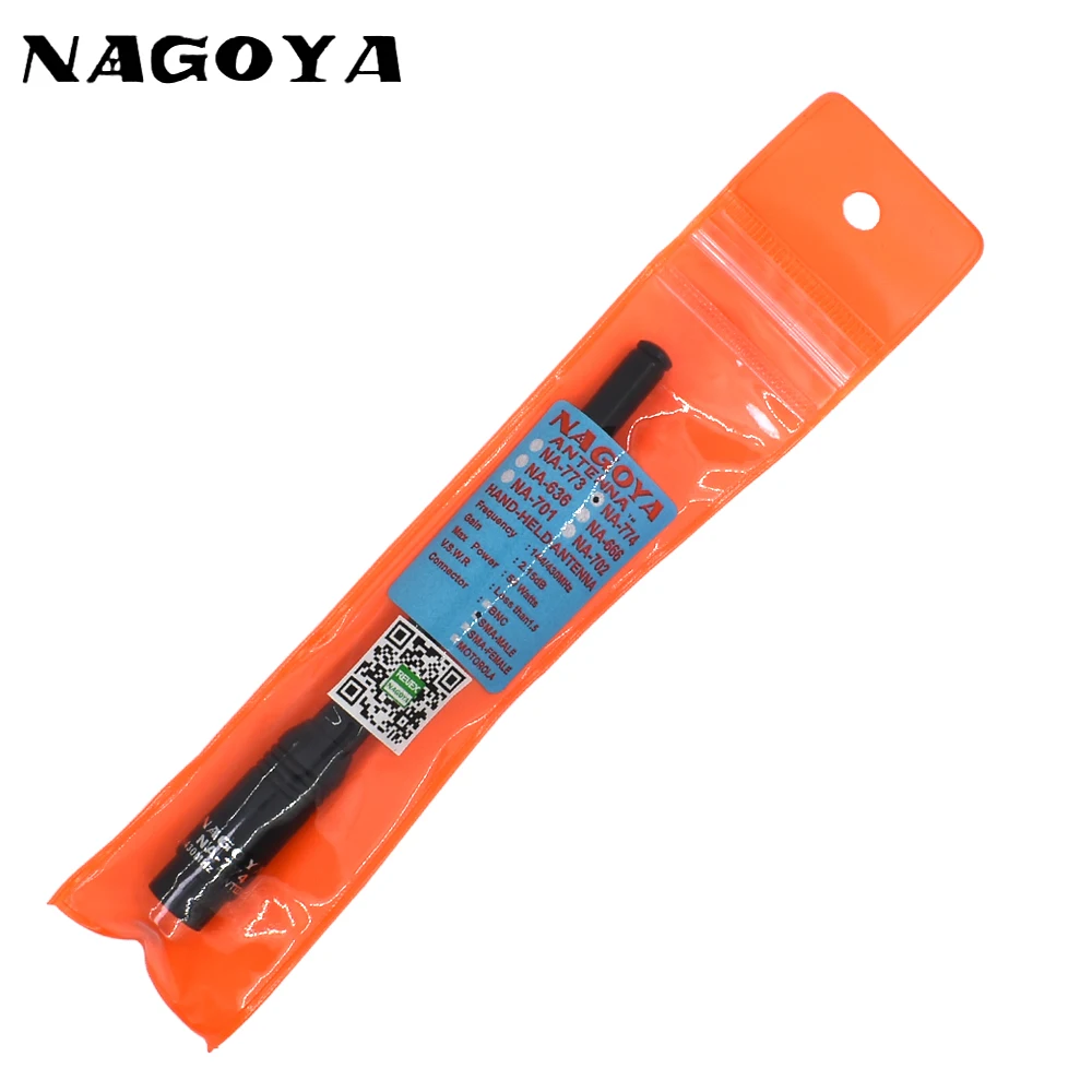 Двухдиапазонная антенна NAGOYA VHF UHF 144/430 мгц рация двусторонняя Radi для Baofeng Yaesu NA 774