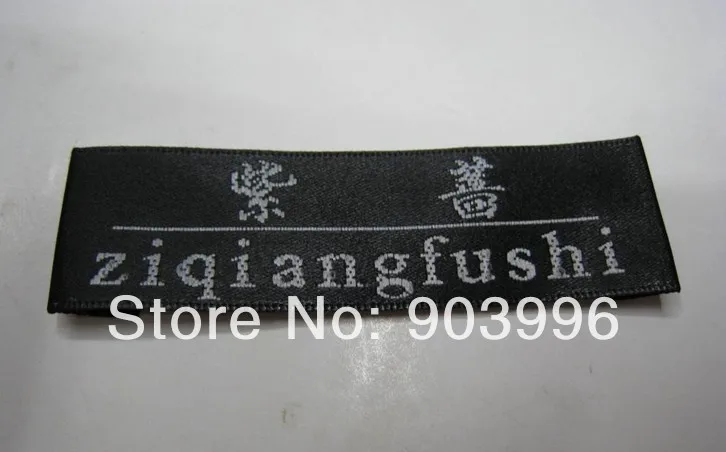 

Free shipping Customized (10000pcs/lot) garment clothing Woven Labels Free Shipping (accesories end fold main label)