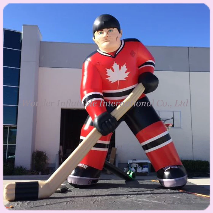 

Giant inflatable hockey player,cartoon hockey man for display