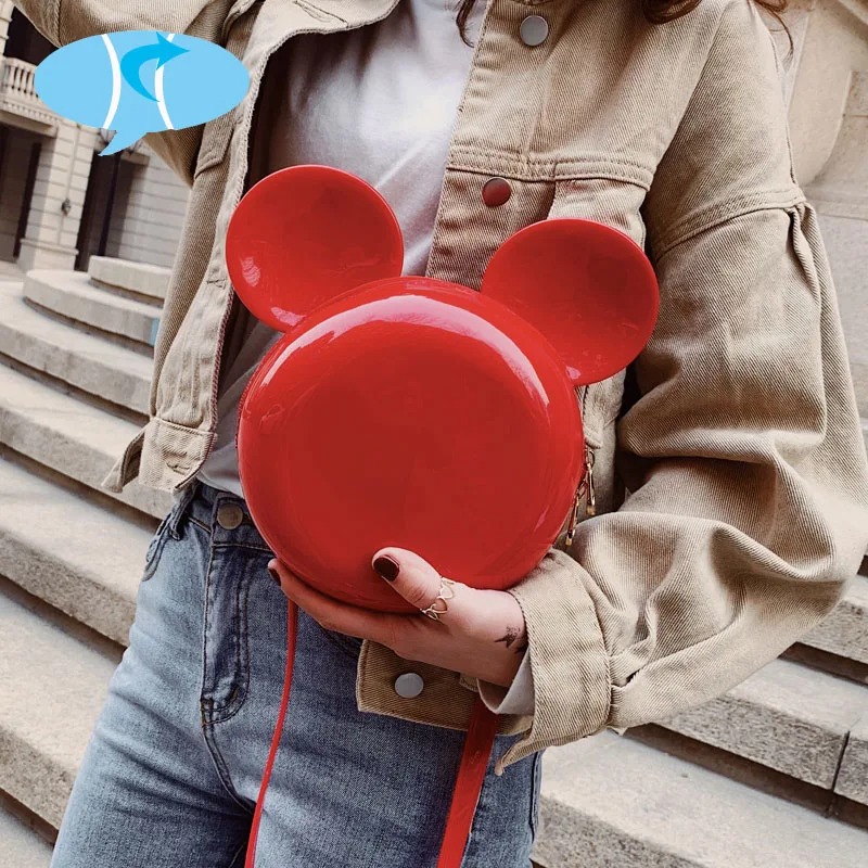 Bekasnoew Jelly color Women Handbags Sweet Cartoon Messenger Bags Solid Bag INS HOT | Багаж и сумки