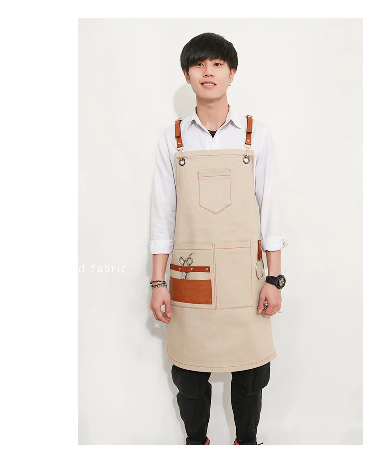 

Apron Korean fashion tea shop Men and women hairdressing restaurant Barista work apron aprons