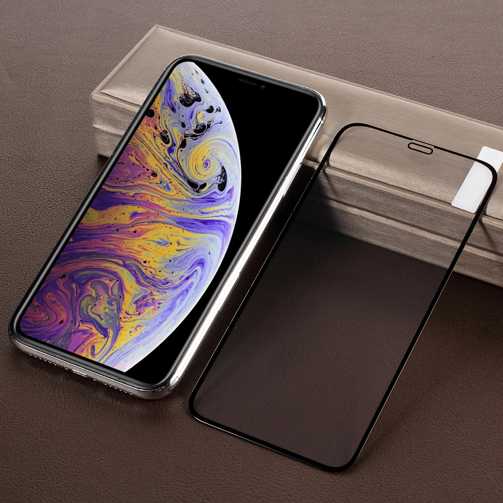 Dulcii для iPhone XR полный охват шелкография закаленное Стекло Экран Защитная пленка 6 1