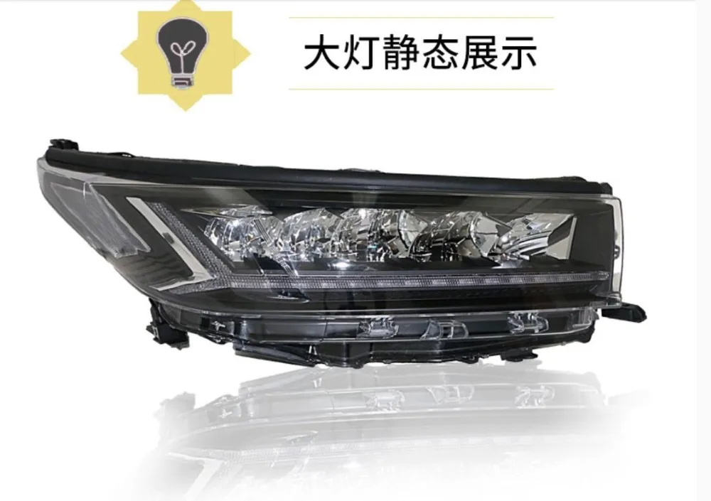 

LED Headlights For Toyota Highlander 2018 2019 Car Led Lights Double Xenon Lens Car Accessories Daytime Running Lights Fog Light