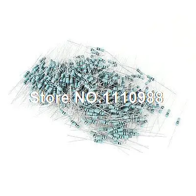 500 шт через отверстие осевого свинца металла оксид пленки резисторы 100K Ом 1/2 Вт |