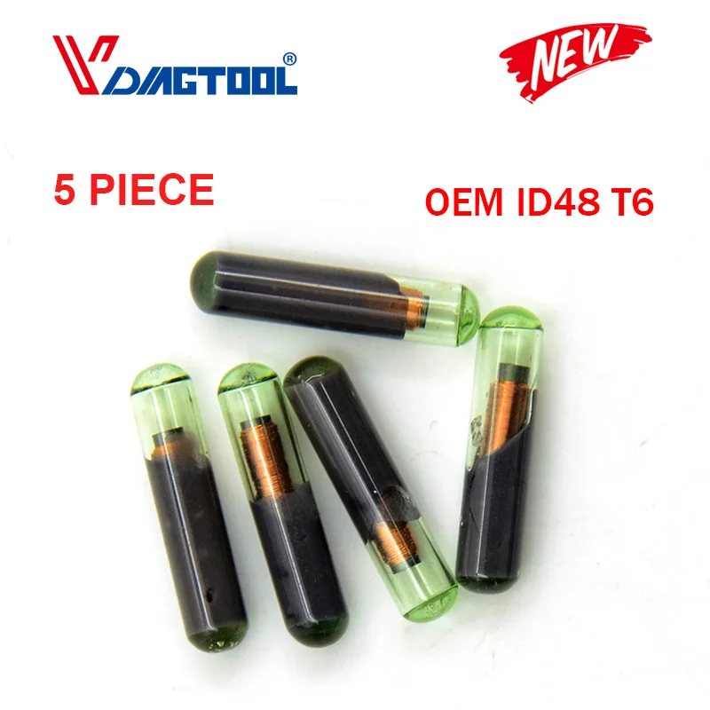 VDIAGTOOL OEM ID48 чип авто транспондер T6 стекло ID 48 разблокировка Высокое качество