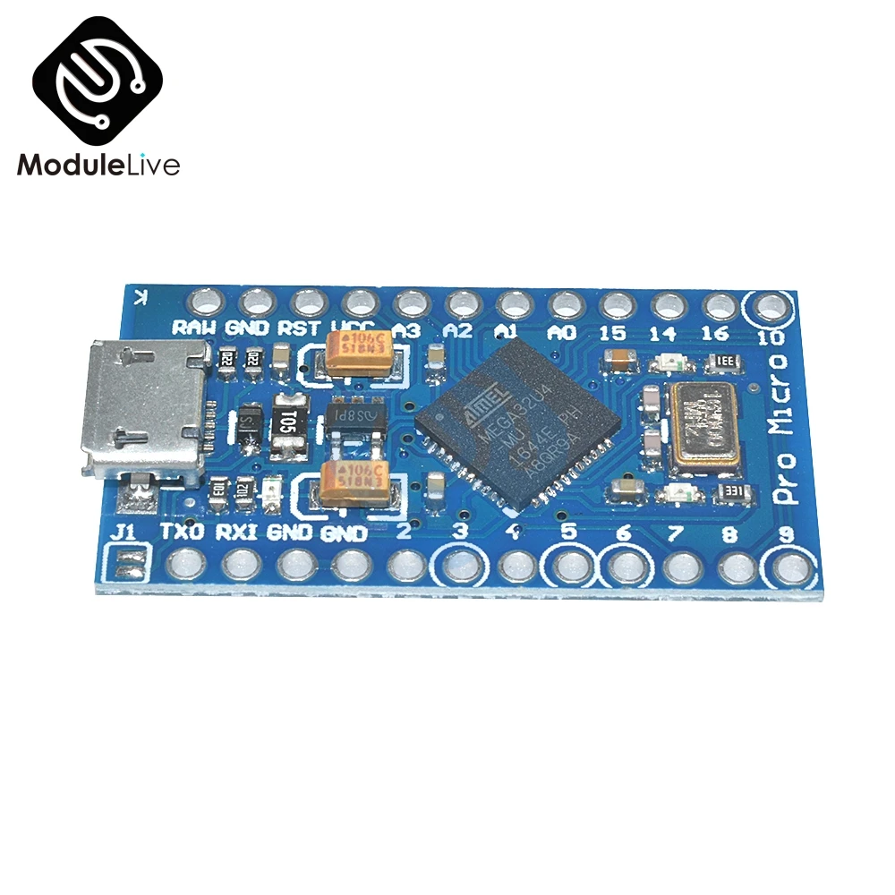 1 шт. Pro Micro для Arduino ATmega32U4 контроллер USB 5 в 16 МГц Atmega32U4 плата модуль Repalce ATmega328 Mini
