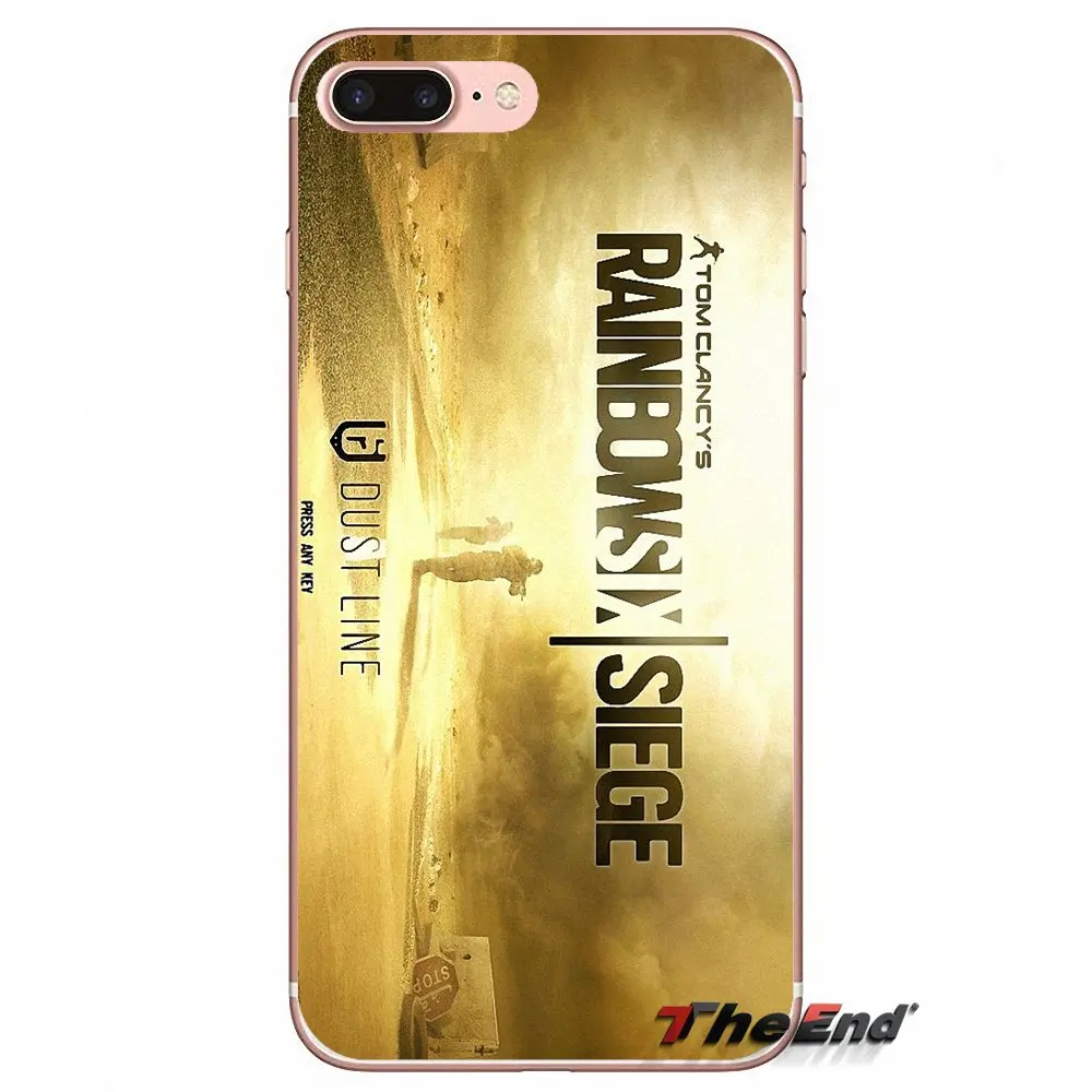 Для Apple iPhone X 4 4S 5 5S SE 5C 6 6S 7 8 Plus 6Plus 7plus 8plus Fundas Coque Rainbow Six Siege Operation Black Ice Cover | Мобильные