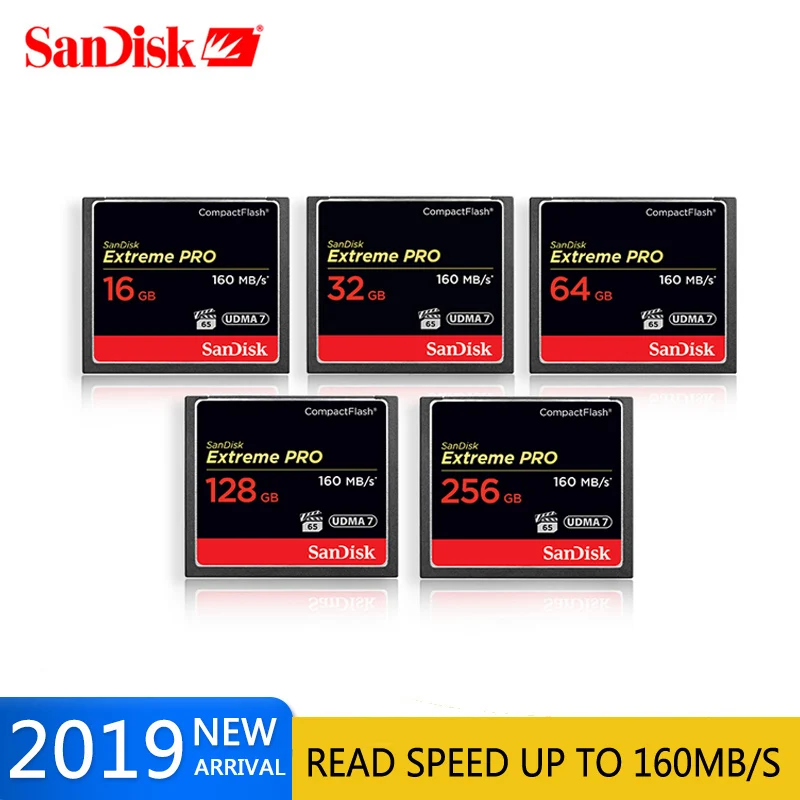 Sandisk Extreme Pro 128 Гб 64 32g CompactFlash DHL профессиональная карта памяти 4K 3D HD CF для Nikon d200 d4S d5 и