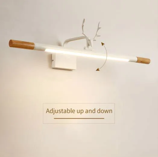 Светодиодный настенный светильник для ванной комнаты 220 В белый зеркальный