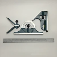 300mm combination square angle ruler stainless steel universal bevel 180 degree angle combination square protractor ruler