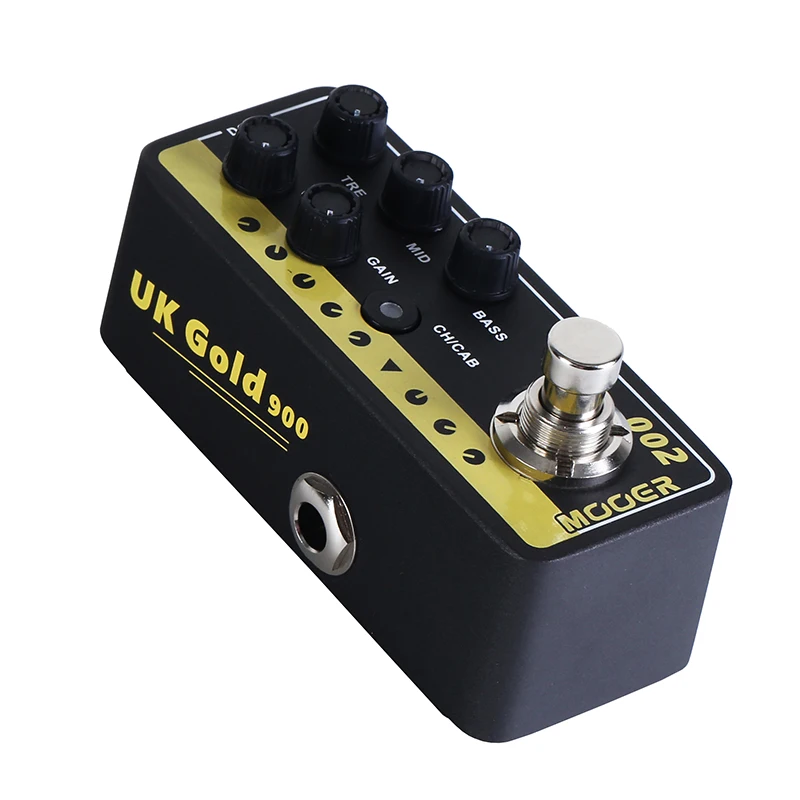Mooer M002 UK Gold 900 Electric Guitar Effects Pedal Delay Reverb Accessories High Gain Tap Tempo Bass Preamp Amp Simulator enlarge