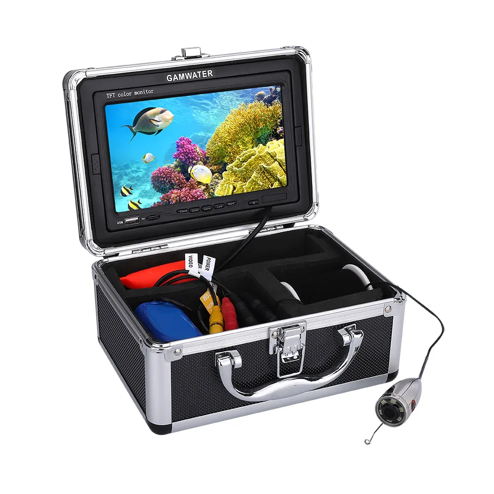 Купить GAMWATER 15 м 20 м 30 м 50 м 1000TVL рыболокатор HD DVR рекордер Водонепроницаемый рыбацкий видео подводная Рыбацкая камера