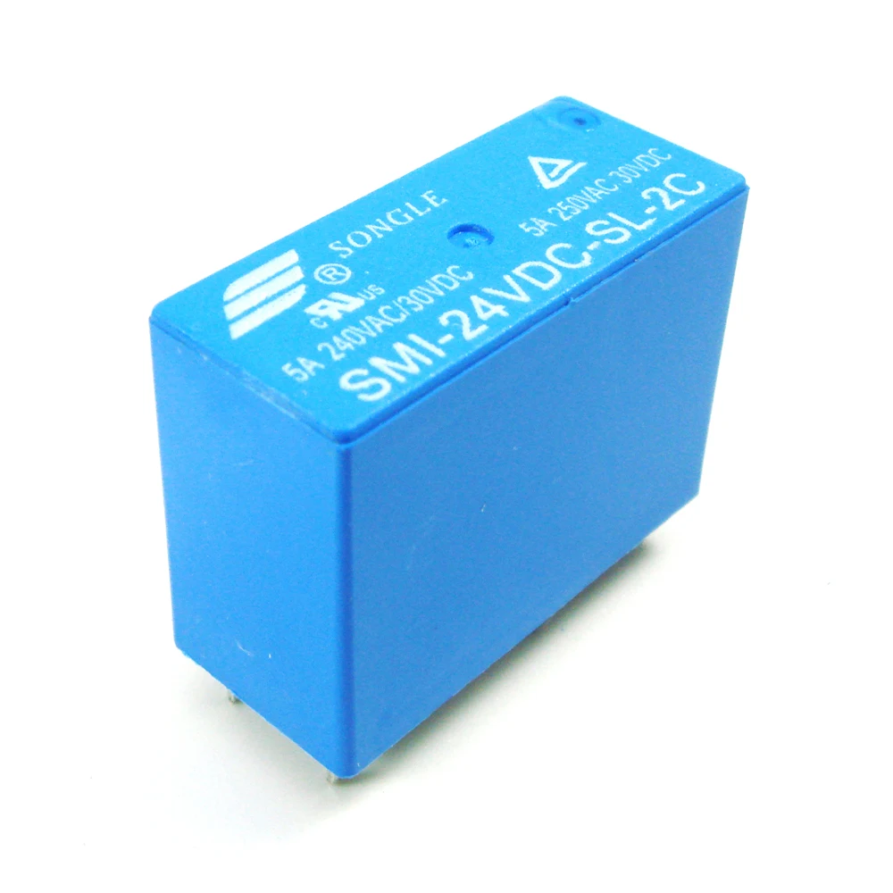 Реле мощности 10 шт./лот Φ 8pin 5A 250VAC/30VDC 05 12 24 VDC новое оригинальное|power relay|24 vdc12 vdc relay |