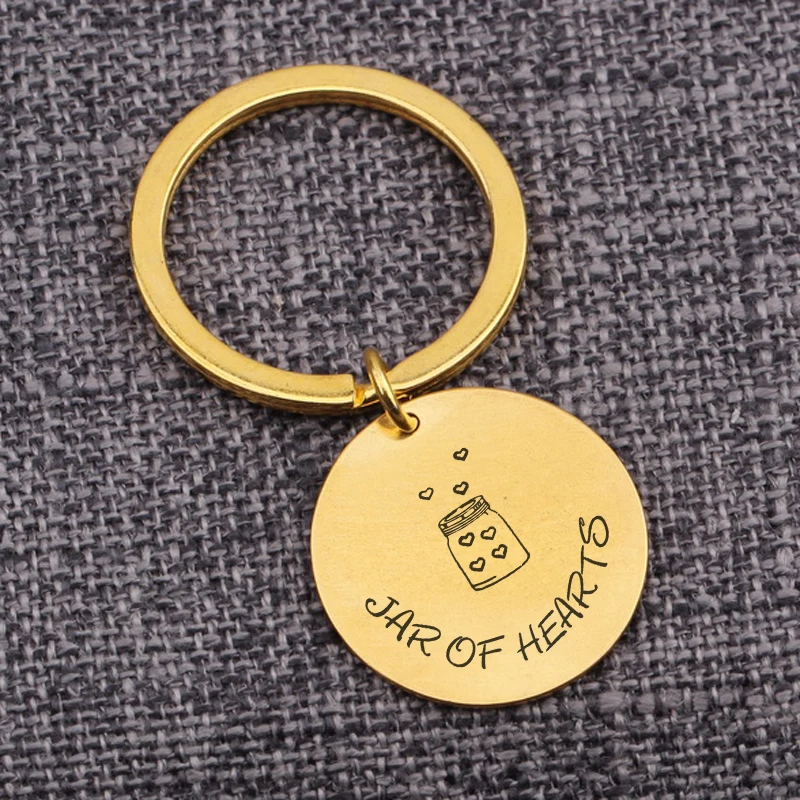 Сосуд сердец круглый брелок для влюбленных пар подарок креативная горячая