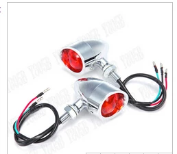Aluminum Turn Signal Light Red Lens For Kawasaki Vulcan Classic VN 400 VN500 VN800 900 1200 1500 1600 2000 Chopper Cruisers |