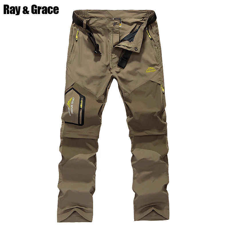 Быстросохнущие Легкие Походные штаны RAY GRACE для мужчин шорты кемпинга спорта на