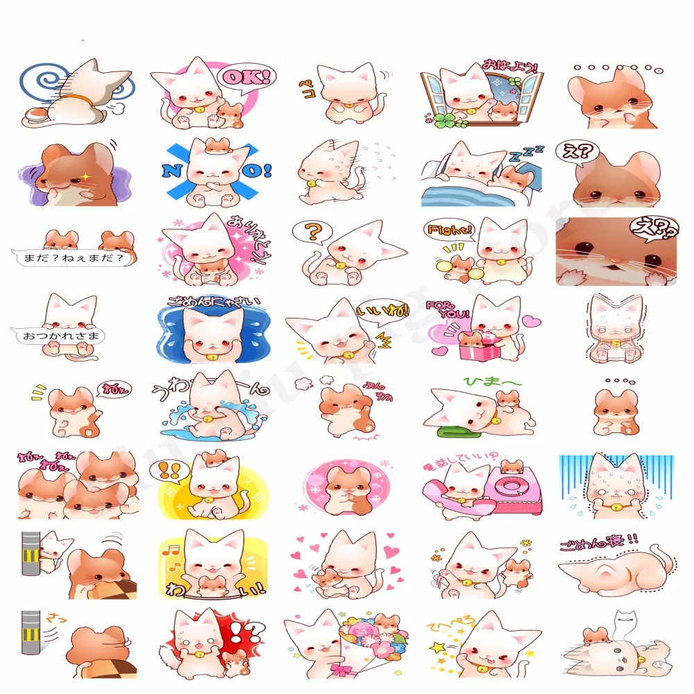 А5 милые животные Мультяшные наклейки не вырезают украшают самодельный дневник