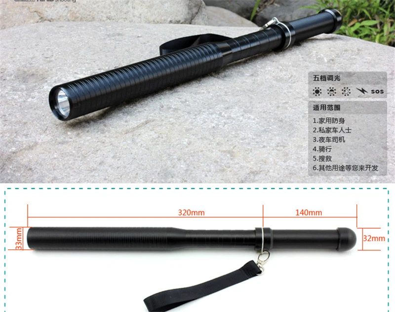 Светодиодсветодиодный лампа-вспышка Q5 18650 с защитой от волков и ударов - купить по