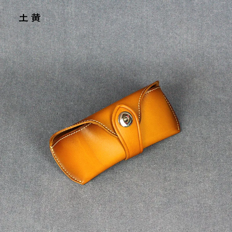 Earth Yellow Чехол для солнцезащитных очков, модный,, для мужчин и женщин, портативный Чехол для очков s, магнитный, из натуральной кожи, складной, коробка для очков для L1009 - Цвет: Earth Yellow