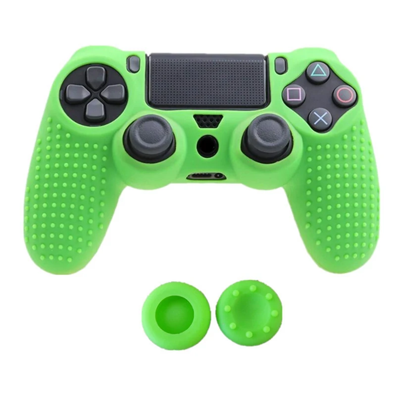 8 цветов Противоскользящий силиконовый кожного покрова чехол для Sony PlayStation Dualshock 4