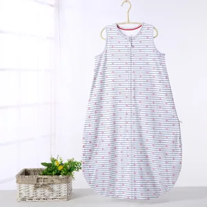 Спальный мешок для новорожденных мальчиков и девочек, 100% хлопок, двухслойный спальный мешок, длинная молния, круглый вырез, все сезоны