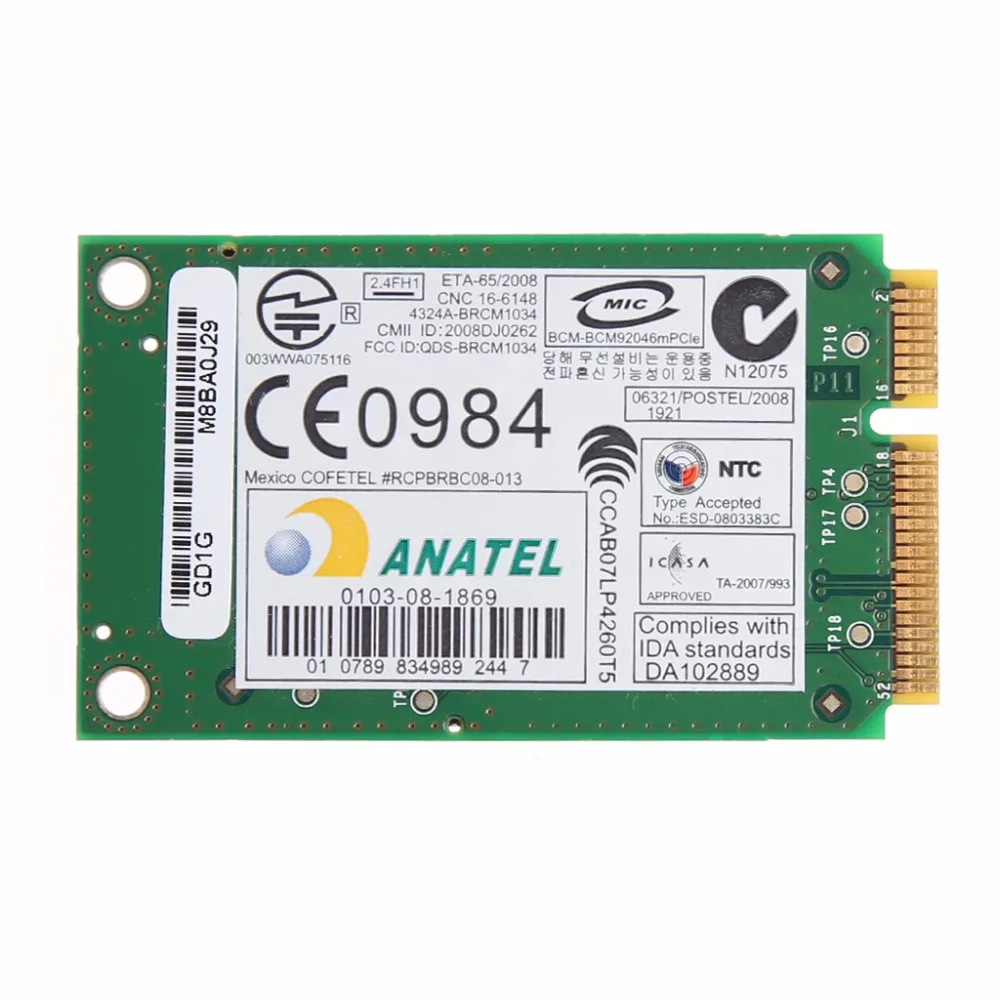 Bluetooth v2.1 модуль 2 4G Беспроводная PCI экспресс-карта для DELL 370 0P560G 0M960G | Компьютеры и