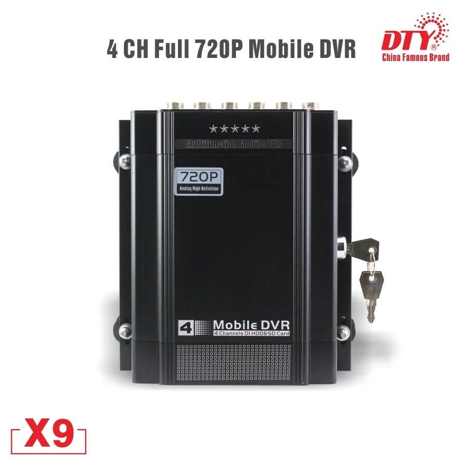 4 канальный HDD mdvr контактный авиационный соединитель cms cctv dvr с функцией