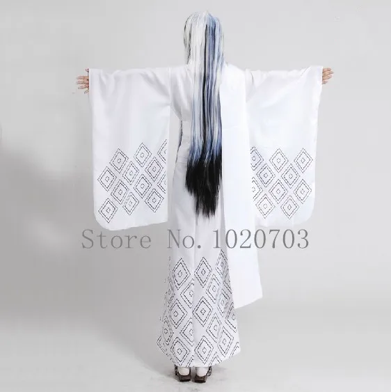 Nura Rise of the Yokai Clan Demon Captain Tsurara Oikawa snow yki Onna кимоно платье карнавальный костюм на
