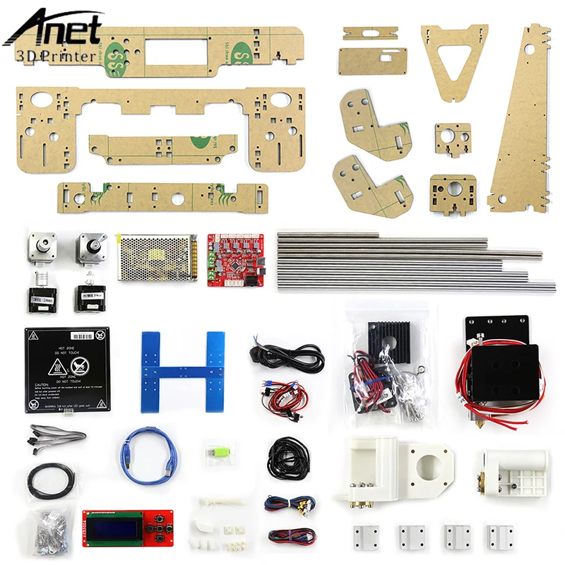 Anet A8 3D принтеры автоматическое выравнивание Высокая точность настольного Reprap Prusa