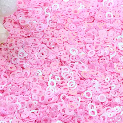 ab pink Двойной в африканском стиле блесток 5 мм Круг кольцо 3 мм Круглый Dot форма, Сыпучие блёстки для нейл-арта, Для женщин для художественного оформления ногтей, Прошитые Детские Diy аксессуары 20g - Цвет: ab pink