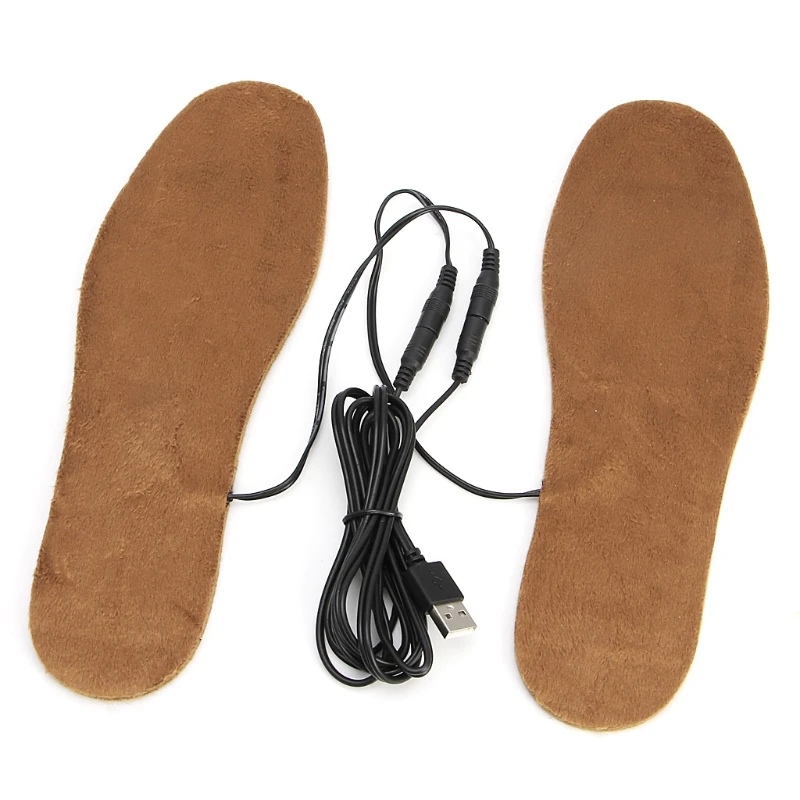 

USB Electric Powered Heated Winter Insoles For Shoes Boots Keep Feet Warm