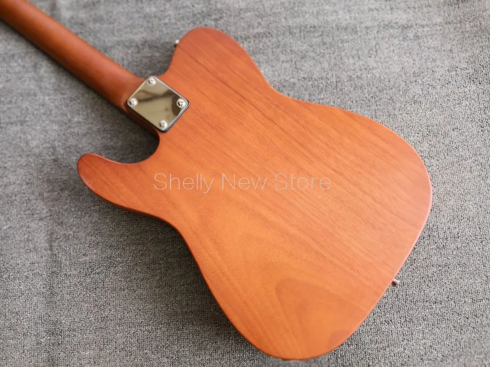 Shelly New Store Factory Custom TL 6 Strings Reverse Headstock Electric Guitar Flame Maple Pickguard One PC Mahogany Body | Спорт и